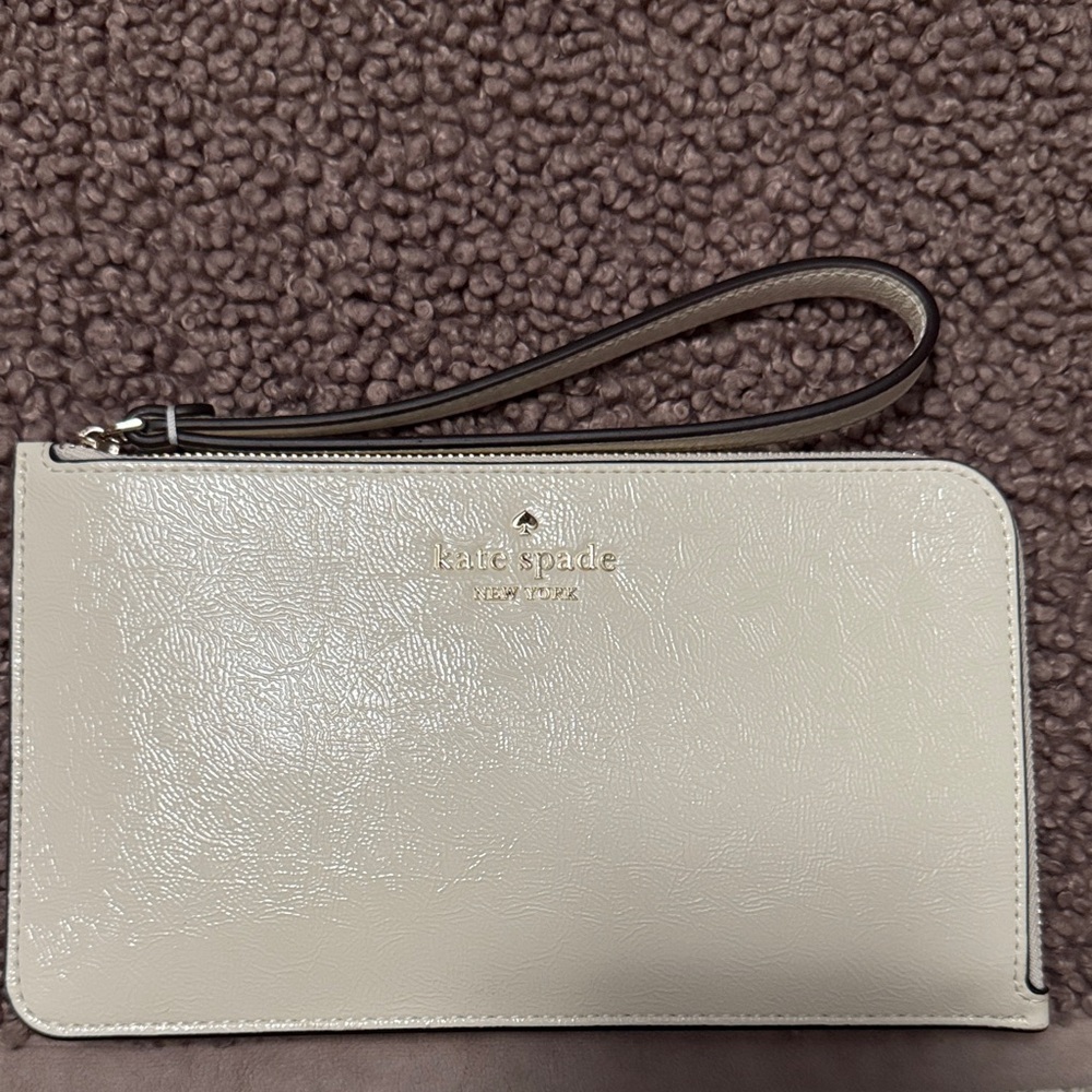 Kate Spade Cream Wristlet with Strap